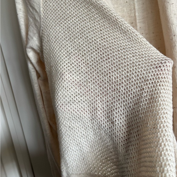 Perfect Spring/Summer/Fall Layering Cream Open-Front Sweater - Picture 2 of 6